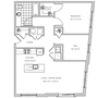 1 Bedroom, 1 Bathroom, 1019 ft.
